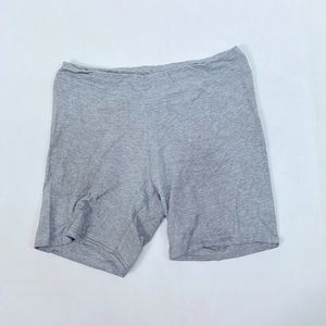 #1187 CottonBell Gray Soft and Stretchy Shorts | Size: L